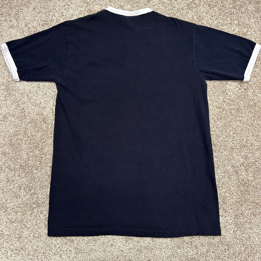 Vintage Polo Jeans Company Ralph Lauren Tshirt Men Size Medium Button Preppy - Picture 5 of 8
